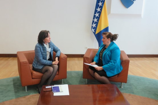 Zamjenica predsjedaateljice Povjerenstva za vanjske poslove Nermina Kapetanović razgovarala sa veleposlanicom Rumunjske u BiH